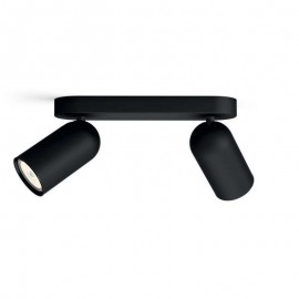 Foco 2 Gu10 LED Pongee Negro 5058230PN