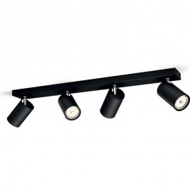 Foco 4 Gu10 LED Kosipo Negro 5059430PN
