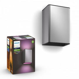 Aplique Exterior Resonate Hue Waca Wall Lantern Inox
