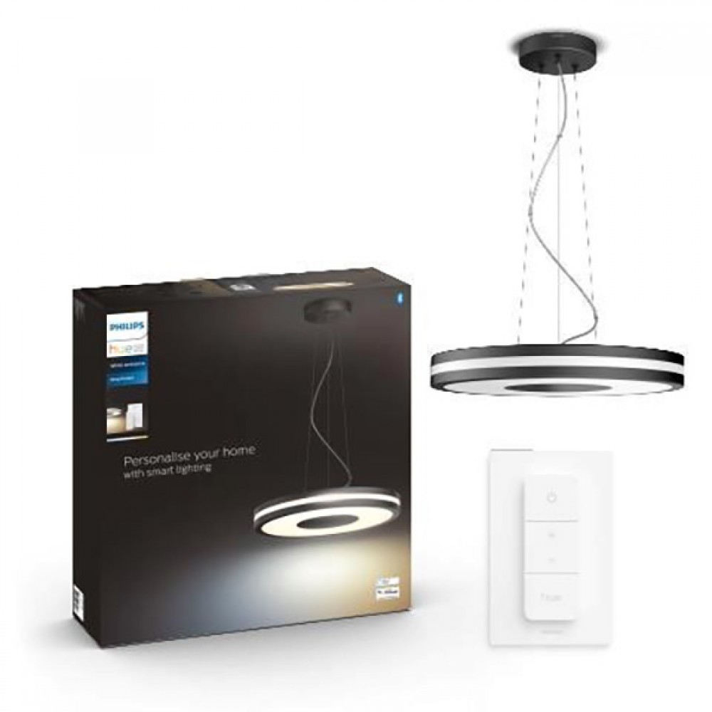 Philips, Colgante Being Hue Pendant Black 1X39W 24V