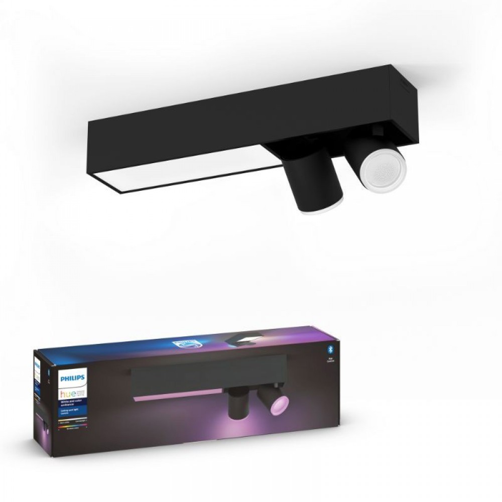 Philips, Plafón Centris Hue 2L Ceiling Black 