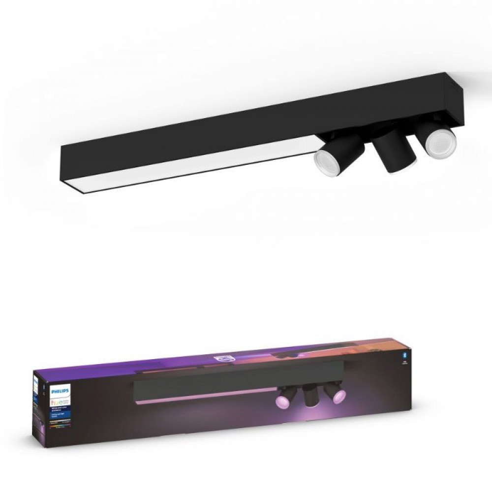 Philips, Plafón Centris Hue 3L Ceiling Black 