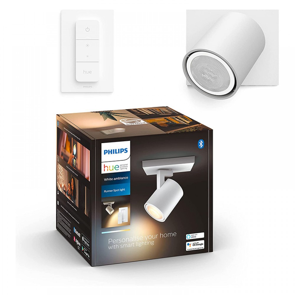 Philips, Foco Runner Hue Single Spot White 1X5.5W 230V