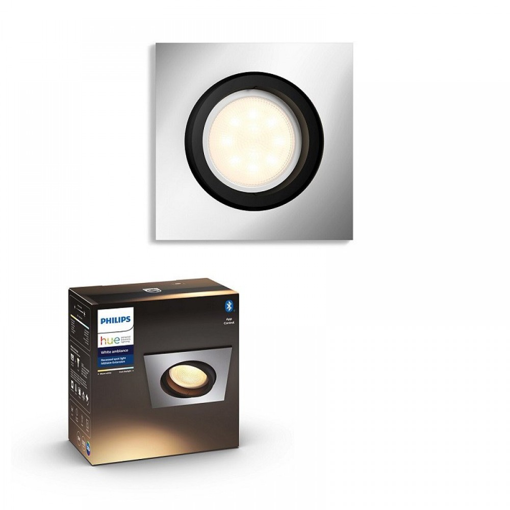 Philips, Foco Empotrado Milliskin Recessed Aluminium 1X5.5W 230V