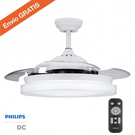 Philips, Ventilador Retractil DC Philips BLISS Blanco 6 Velocidades