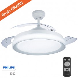 Ventilador Retractil DC Philips BLISS Blanco 6 Velocidades