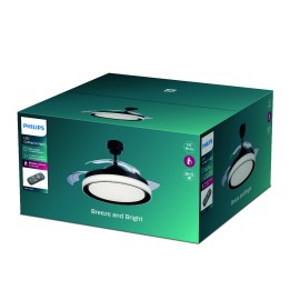 Philips, Ventilador Retractil DC Philips BLISS Negro 6 Velocidades