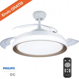 Ventilador Retractil DC Philips BLISS Oro 6 Velocidades