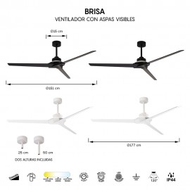 Mantra, Mantra Ventilador LED - Blanco Brisa Blanco 8724