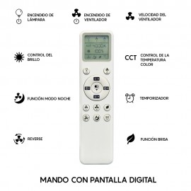 Mantra, Mantra Ventilador LED - Blanco Brisa Blanco 8724