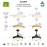 Mantra Ventilador LED - Blanco Alaska Blanco 8752