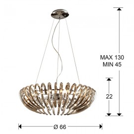 Schuller, Lamp Ariadna Champagne 12L Dimable 876124D