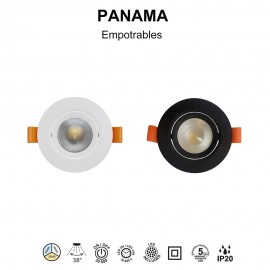 Mantra, Mantra Empotrable LED Cct Panama Blanco 8762