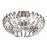 Plafon Led Ariadna Cromo Tulipa Con Barras Cristal 9 G9 6W 876352