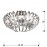 Plafon Led Ariadna Cromo Tulipa Con Barras Cristal 9 G9 6W 876352