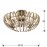 Plafon Led Ariadna Cromo Tulipa Barras Cristal 9 G9 6W 876360