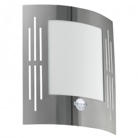 Eglo Aplique Led Exterior Acero Sensor City 88144