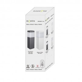 Mantra, Mantra Sobremuro Exterior Gris Oscuro Red 35cm Ip65 E27 Chicago Blanco 8845