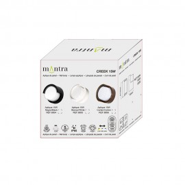 Mantra, Mantra Aplique Exterior Negro LED Ip65 - 15w - Cct Creek Negro 8854