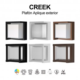 Mantra, Mantra Aplique Exterior Corten LED Ip65 - 15w - Cct Creek Corten 8865