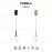 Mantra Colgante LED 9w 3000k Negro Puebla Negro 8887