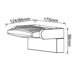 Mantra, Mantra Aplique LED 12w 3000k Blanco Hood Blanco 8895