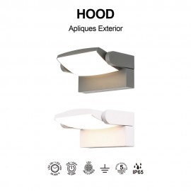 Mantra, Mantra Aplique LED 12w 3000k Blanco Hood Blanco 8895