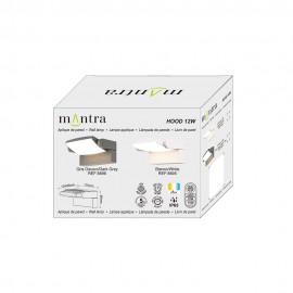Mantra, Mantra Aplique LED 12w 3000k Blanco Hood Blanco 8895
