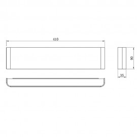 Mantra, Mantra Aplique LED 14w 3000k Blanco Egeo Blanco 8904