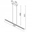 Mantra Lampara LED 38w - Pintura Oro Lineal Oro 8955