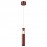 Mantra Colgante 1l LED 7w - Marron Claro Spark Oro Rosa 8968
