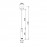 Mantra Colgante 1l LED 7w - Marron Claro Spark Oro Rosa 8968