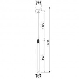 Mantra, Mantra Colgante 1l LED 7w - Blanco Arena Moana Blanco 8970