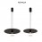 Mantra Colgante LED 33w 3000k Nomada Negro-oro 8983