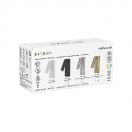 Mantra, Mantra Aplique Lector LED 3w 3000k Blanco Type-c Cargador Tarifa Iii Blanco 8984