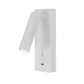 Mantra Aplique Lector LED 3w 3000k Blanco Type-c Cargador Tarifa Iii Blanco 8984