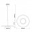 Mantra Lampara LED 24w 3000k Tina Blanco Mate - Negro 9000