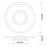 Mantra Plafon LED 24w 3000k Tina Blanco Mate - Negro 9002