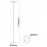 Mantra Pie de Salon LED 12w 3000k Tina Blanco Mate - Negro 9005