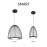 Mantra Colgante LED 43w 3000k Smart Negro 9016