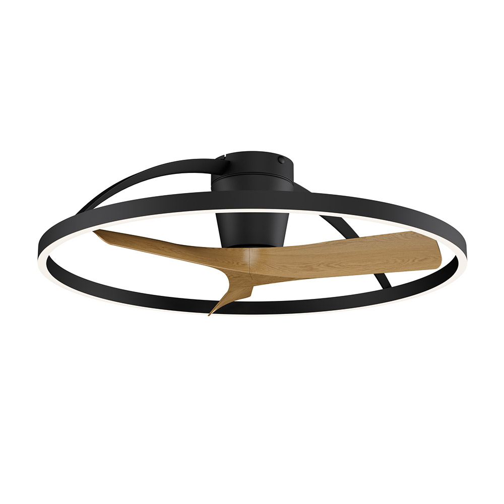 Mantra, Mantra Ventilador LED Pequeño - Negro - Madera Nepal Ii Negra-madera 9044