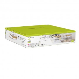 Mantra, Mantra Ventilador LED Pequeño - Negro - Madera Nepal Ii Negra-madera 9044