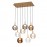 Mantra Lampara 8l- BASE Rectangulo Oro - 8941-8938-8939-8940 Andromeda Oro 9081