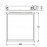 Mantra Plafon LED Empotrable 60 X 60 Blue Sky Blanco 9095
