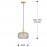 Lampara Osiris 1 Luz Oro 910149