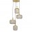 Lampara Osiris 4 Luces Oro 910460