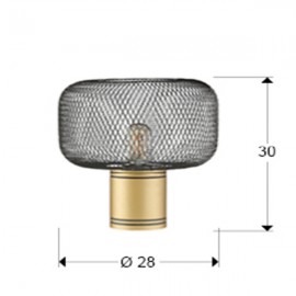 Schuller, Sobremesa Osiris 1 Luz Oro-Negro 910538