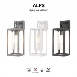 Mantra, Mantra Aplique 1l E27 Ip65 Negro Alps Negro 9114