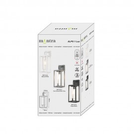 Mantra, Mantra Aplique 1l E27 Ip65 Negro Alps Negro 9114