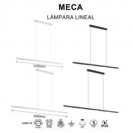 Mantra, Mantra Lampara Lineal 38w 4000k Negra Meca Negro 9122